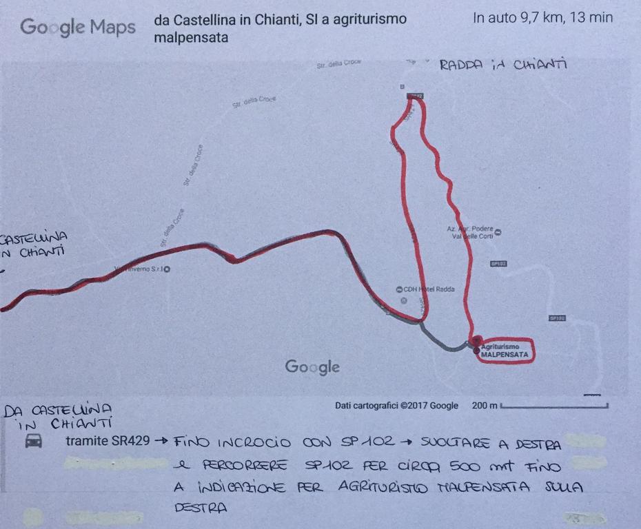 Agriturismo Malpensata Radda in Chianti Eksteriør billede